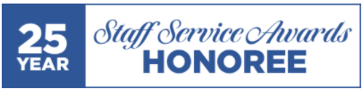 25 year staff service awards honeree pin