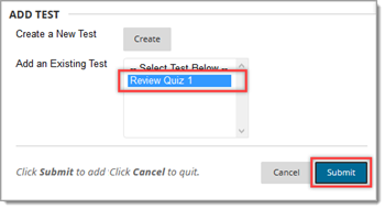 submit test