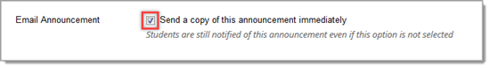 email announcement