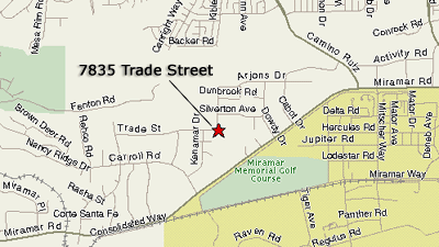 map to 7835 Trade St.