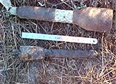 Inert 3.5- and 2.36-inch rockets recovered from UCSD FUD site