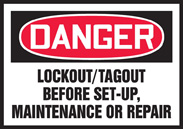 Lockout/ Tagout sign