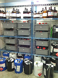 Chemical storage area