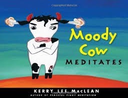 book cover for Moody Cow Meditates