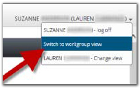 UC Learning Center Switch View Screenshot