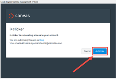 iClicker Canvas access