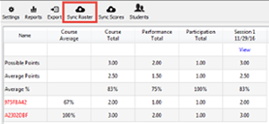 Canvas "Sync Roster"