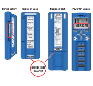 iClicker remote ID