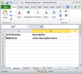 Sample excel file