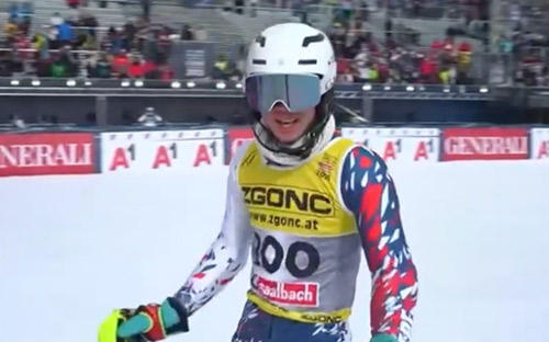 Troy Samuel Chang (Photo credit: Ezra Nelson) in ski gear