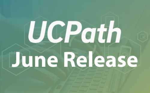 Text on light blue background: UCPath June Release