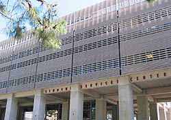 Student Services Center, front view closeup