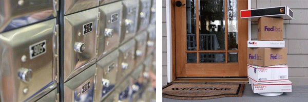 secure mailbox vs. doorstep package delivery