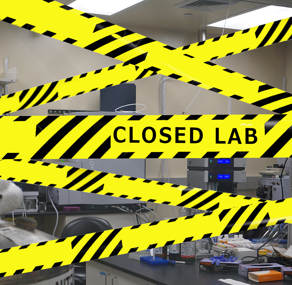 Closed lab tape