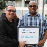 2 UCSD staff members at zero waste event