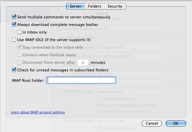 configure gmail i outlook for mac 2011