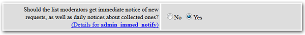 Admin notices screenshot