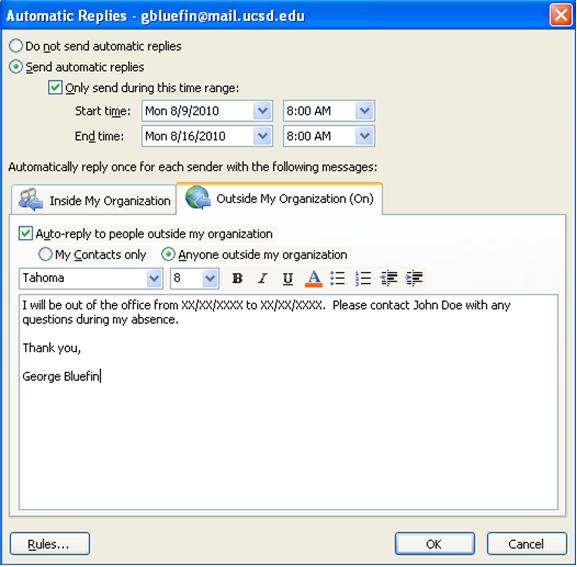 Setting Up Out Of Office Messages In Outlook   Outofoffice 2.JPG