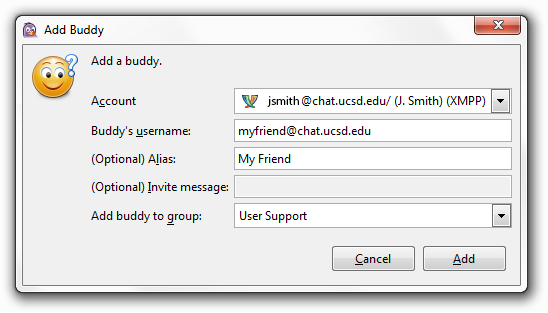 Win Pidgin Add Buddy