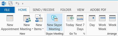 skype for business mac schedule meeting