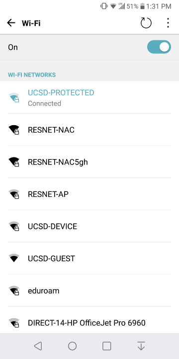 Configuring Android To Use Encrypted Wpa2 E Wireless Services At Ucsd