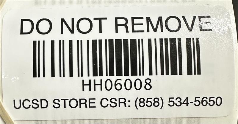 Example 1 of a STORE asset tag.