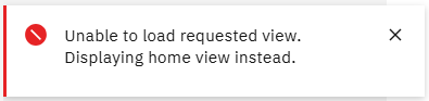 Image shows the Cognos error message indicating the user does not have access to the report.