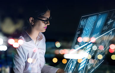 Woman at laptop