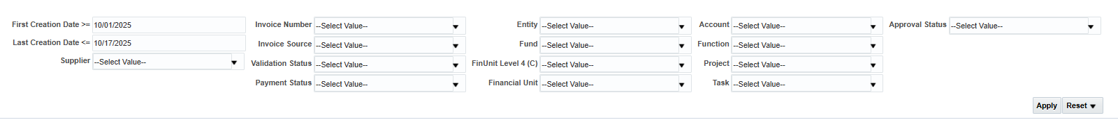 invoice inquiry prompts