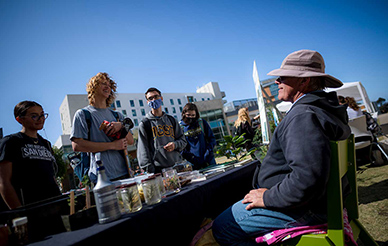 Chris Johnson at UCSD sustainability outreach