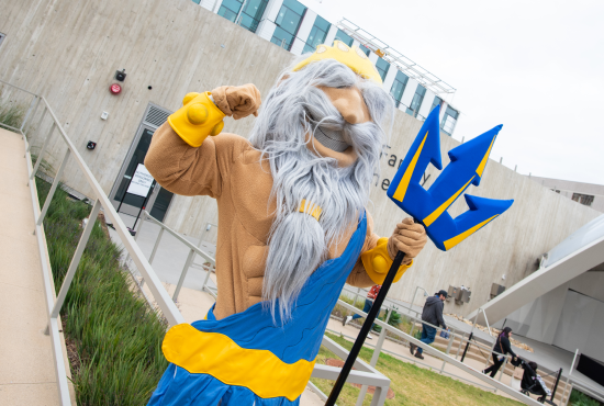 Triton Mascot at amphitheater