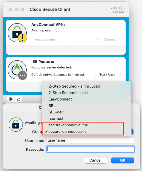 UC San Diego campus VPN tunnel options